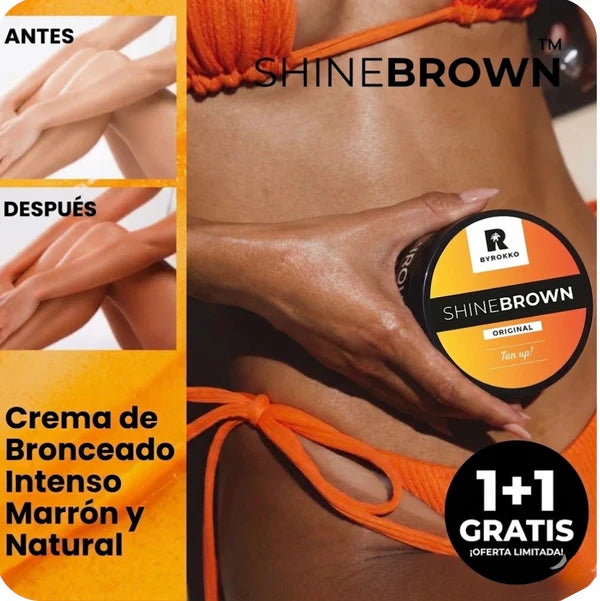 Crema Acelerador Bronceadora Shine Brown OFERTA 2x1